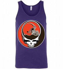 Cleveland Browns Grateful Dead Logo Band Tank - zezetee
