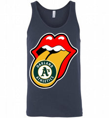 Oakland Athletics  x The Rolling Stones Logo Tank - zezetee
