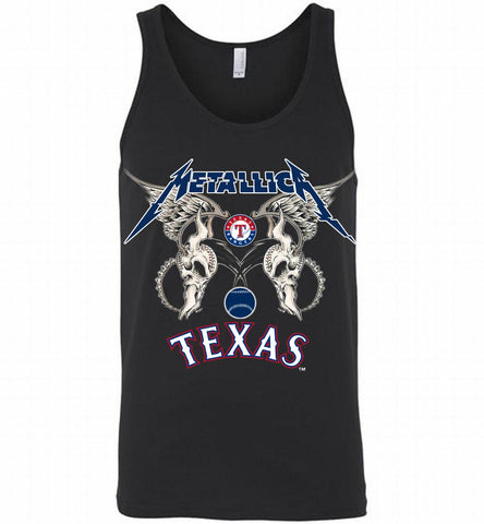Metallica Texas Rangers Logo Tank - zezetee