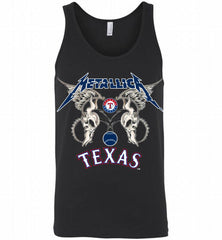 Metallica Texas Rangers Logo Tank - zezetee