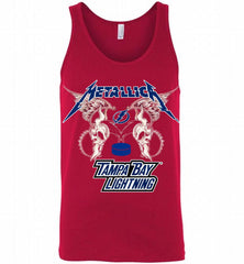 Metallica Tampa Bay Lightning Logo Tank - zezetee