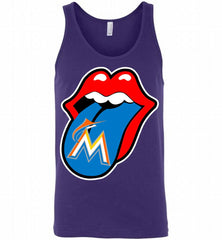 Miami Marlins  x The Rolling Stones Logo Tank - zezetee