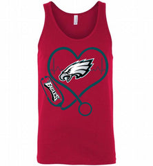 Nurse Heartbeat Philadelphia Eagles Tank - zezetee