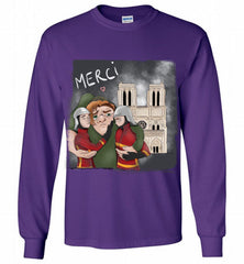 The Hunchback of Notre Dame Firefighter Paris Gildan Long Shirt - zezetee