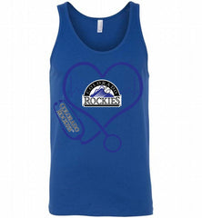 Nurse Heartbeat Colorado Rockies Tank - zezetee