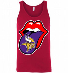 Minnesota Vikings  x The Rolling Stones Logo Tank - zezetee