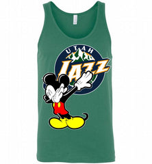Disney Mickey Mouse Dabbing Utah Jazz Tank - zezetee