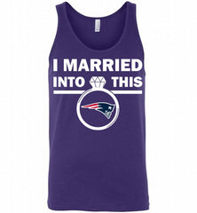 I MARRIED INTO THIS NFL New England Patriots Fans Gift Tank - zezetee