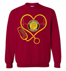 Nurse Heartbeat Pittsburgh Pirates Crewneck Sweatshirt - zezetee