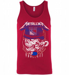 Metallica Skull Snake New York Rangers Tank - zezetee