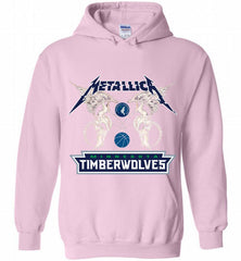Metallica MinnesotaTimberwolves Logo Hoodie - zezetee