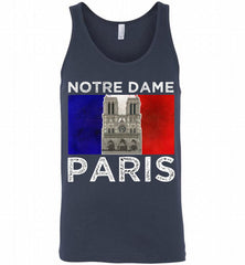 Notre-Dame Paris France flag Tank - zezetee