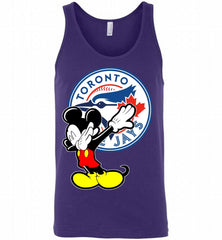 Disney Mickey Mouse Dabbing Toronto Blue Jays Tank - zezetee
