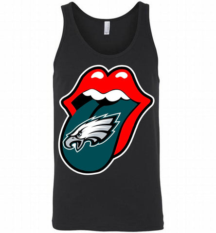 Philadelphia Eagles  x The Rolling Stones Logo Tank - zezetee