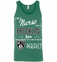 I'M A Nurse And A Brooklyn Nets Fans Perfect Tank - zezetee