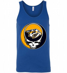 NHL TEAM NASHVILLE PREDATORS X GRATEFUL DEAD LOGO BAND Tank - zezetee
