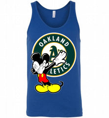 Disney Mickey Mouse Dabbing Oakland Athletics Tank - zezetee