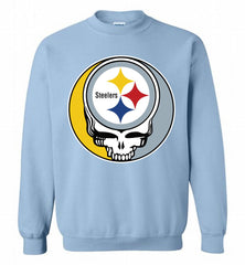 Pittsburgh Steelers Grateful Dead Logo Band Crewneck Sweatshirt - zezetee