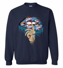 Oklahoma City Thunder Lip Shut The Fuck Up Crewneck Sweatshirt - zezetee