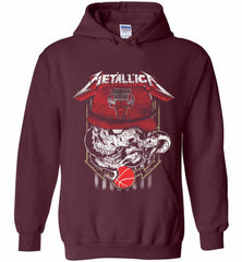 Metallica Skull Snake Chicago Bulls Hoodie - zezetee