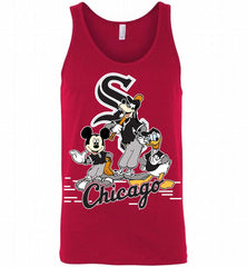 Mickey Goofy Donald Chicago White Sox Teams Tank - zezetee