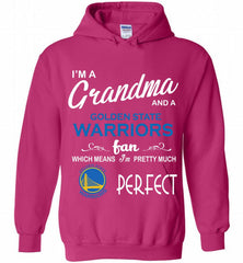 I'M A Grandma And A Golden State Warriors Fans Perfect Hoodie - zezetee