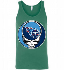 Tennessee Titans Grateful Dead Logo Band Tank - zezetee