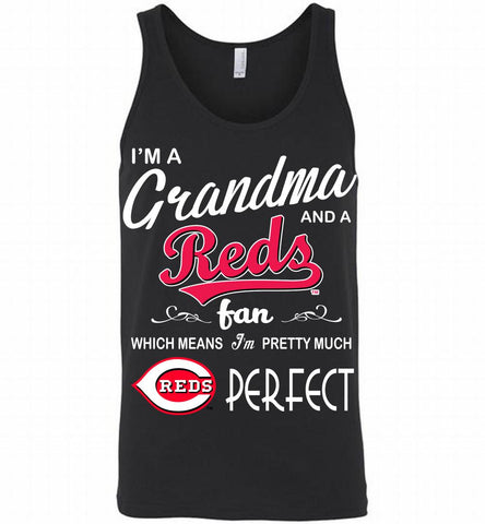 I'M A Grandma And A Cincinnati Reds Fans Gift Tank - zezetee