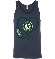 Nurse Heartbeat Oakland Athletics Tank - zezetee