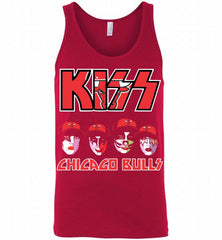 Kiss Chicago Bulls Logo Tank - zezetee