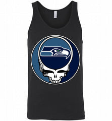 Seattle Seahawks Grateful Dead Logo Band Tank - zezetee
