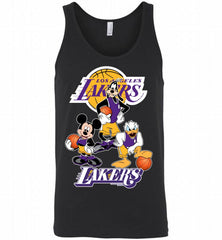 Mickey Goofy Donald Loves Los Angeles Lakers Basketball Fans Tank - zezetee