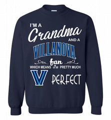 I'M A Grandma And A Villanova Wildcats Fan Crewneck Sweatshirt - zezetee