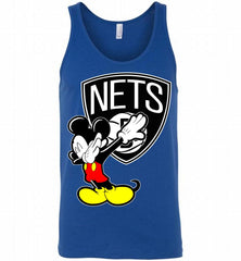Disney Mickey Mouse Dabbing Brooklyn Nets Tank - zezetee
