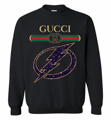 Gucci Tampa Bay Lightning Logo Crewneck Sweatshirt - zezetee