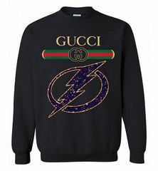 Gucci Tampa Bay Lightning Logo Crewneck Sweatshirt - zezetee
