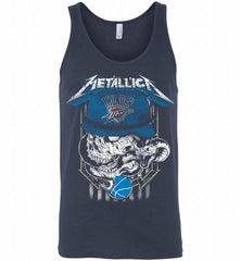 Metallica Skull Snake Oklahoma City Thunder Tank - zezetee
