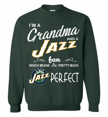 I'M A Grandma And A Utah Jazz Fans Perfect Crewneck Sweatshirt - zezetee