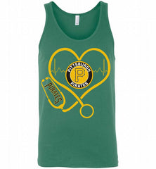 Nurse Heartbeat Pittsburgh Pirates Tank - zezetee