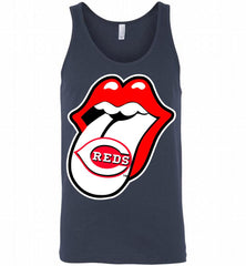 Cincinnati Reds  x The Rolling Stones Logo Tank - zezetee