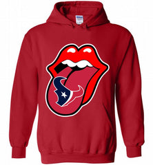 Houston Texans  x The Rolling Stones Logo Hoodie - zezetee