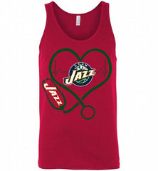 Nurse Heartbeat Love Utah Jazz Tank - zezetee