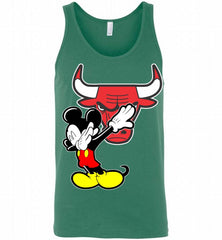 Disney Mickey Mouse Dabbing Chicago Bulls Tank - zezetee