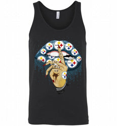NFL Pittsburgh Steelers Lip Shut up Fans Gift Tank