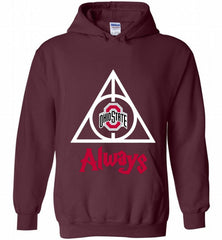 OHIO STATE BUCKEYES DEATHLY HALLOWS ALWAYS GIFT Hoodie - zezetee