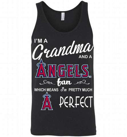 I'M A Grandma And A Los Angeles Angels Fans Gift Tank - zezetee