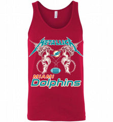 Metallica Miami Dolphins Logo Tank - zezetee