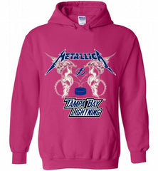 Metallica Tampa Bay Lightning Logo Hoodie - zezetee