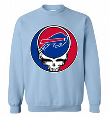 Buffalo Bills Grateful Dead Logo Band Crewneck Sweatshirt - zezetee