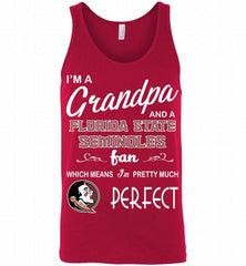 I'M A Grandpa And A Florida State Seminoles Fan Tank - zezetee